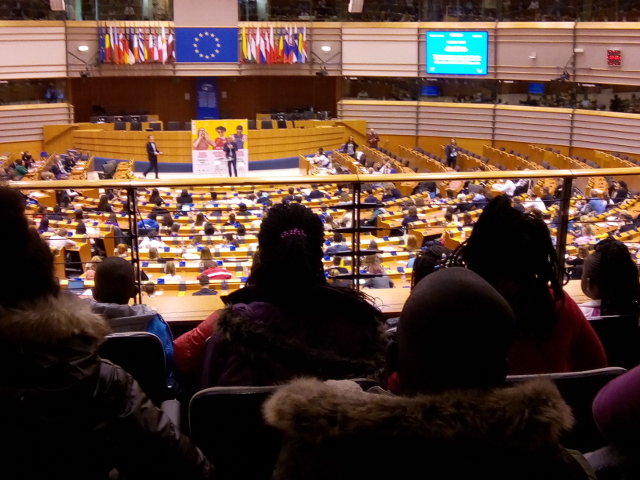 Visite scolaire du parlement europeen